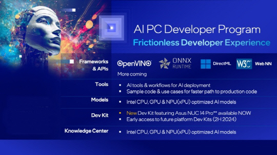 인텔이 'AI(인공지능) PC 가속화 프로그램'을 한층 강화한다. 인텔 제공